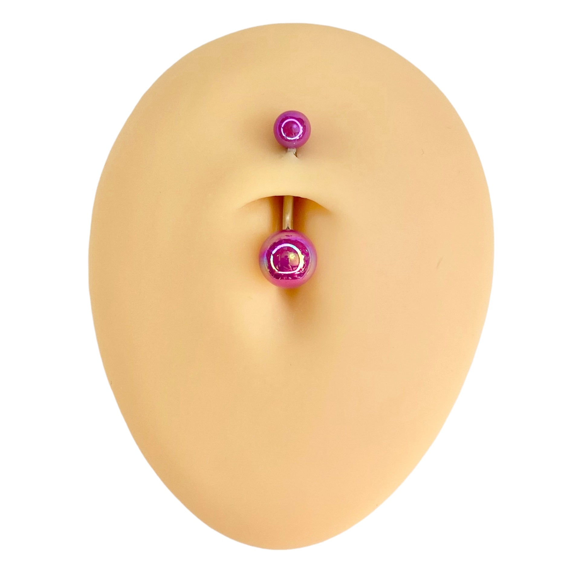 Purple AB Coated Belly Bar  image 0